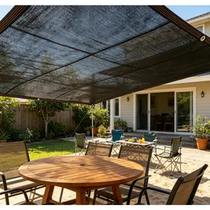 1PC Encrypt and thicken black multifunctional sunshade net, used for shading and cooling agricultural greenhouses, courtyard flowers and plants. It can also be used as a fence for privacy protection and sunshade net, with strong toughness. It is a dual-us