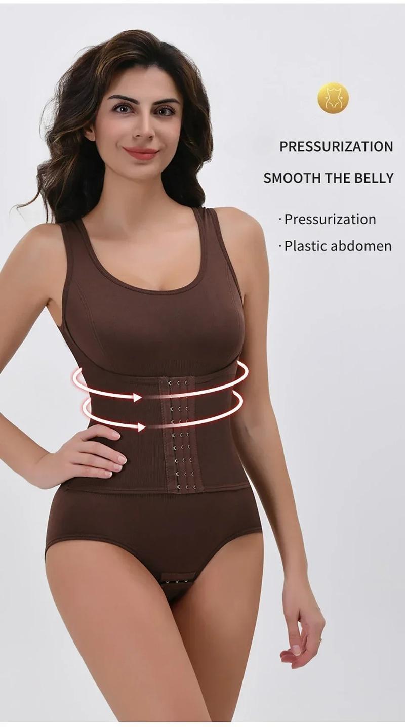 Women Zipper Bodysuit Shapewear For Daily Wear And Posture Support, Integrated Belt Body Shaper Top With Tummy Control, Waist Support, Firm Compression Women Zipper Bodysuit Shapewear For Daily Wear And Posture Support, Integrated Belt Body Shaper Top With Tummy Control, Waist Support, Firm Compression