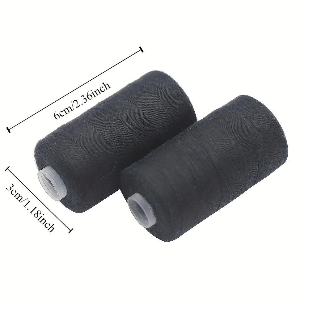 Sewing Thread Set, 2 Counts 500m Polyester Thread Set, Strong and Durable Sewing Thread for Hand Machine, Sewing Supplies for Home Use