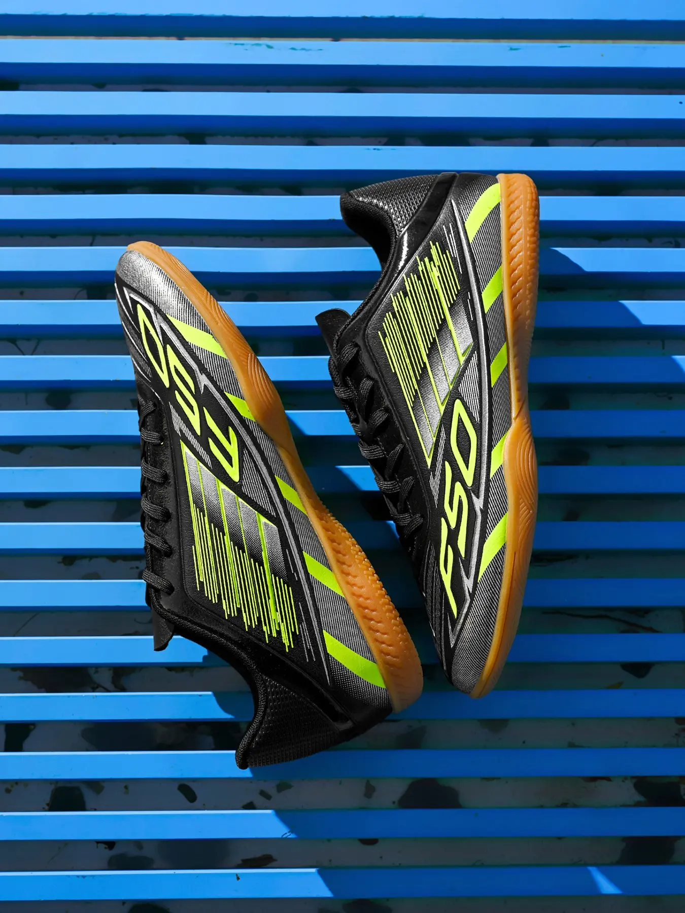 Men's Five-A-Side Ic Indoor Flat Sole Sports Training Shoes, Comfortable Breathable Indoor Football Shoes for Indoor Fields, Football Boots, Soccer Shoes