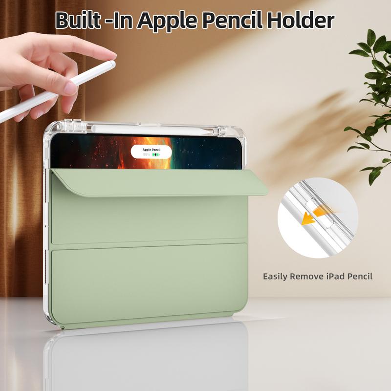 Clear Tablet Case with Pen Slot, 1 Count Auto Sleep/Wake Smart Tablet Protective Cover, Tablet Protector for iPad Pro 13 Inch (M4) Air 13 Pro 11 Inch