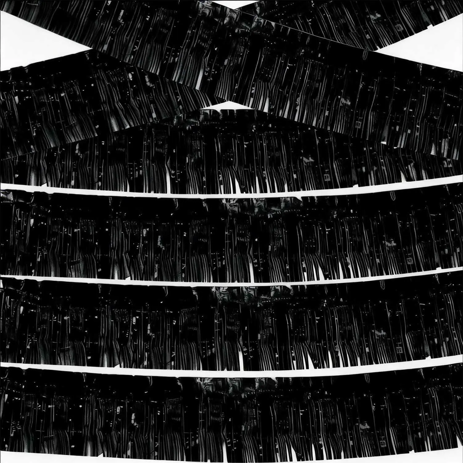 Black Foil Fringe Garland 6 count 10  Metallic Tinsel  Curtain Glitter Backdrop Banner for Parade Floats Christmas Wedding Party Decorations