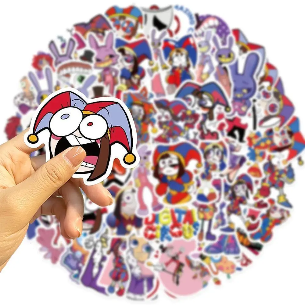 10/30/56pcs Cute The Amazing Digital Circus Cartoon Stickers Funny Kids Toys Decals DIY Phone Motorcycle Helmet Graffiti Sticker Popular stickers 2026 Hot selling toys