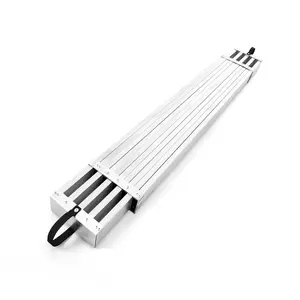 8-13FT Telescoping Aluminum Work Plank, 440lb Capacity, Non-Slip Surface, Lightweight Scaffold Platform