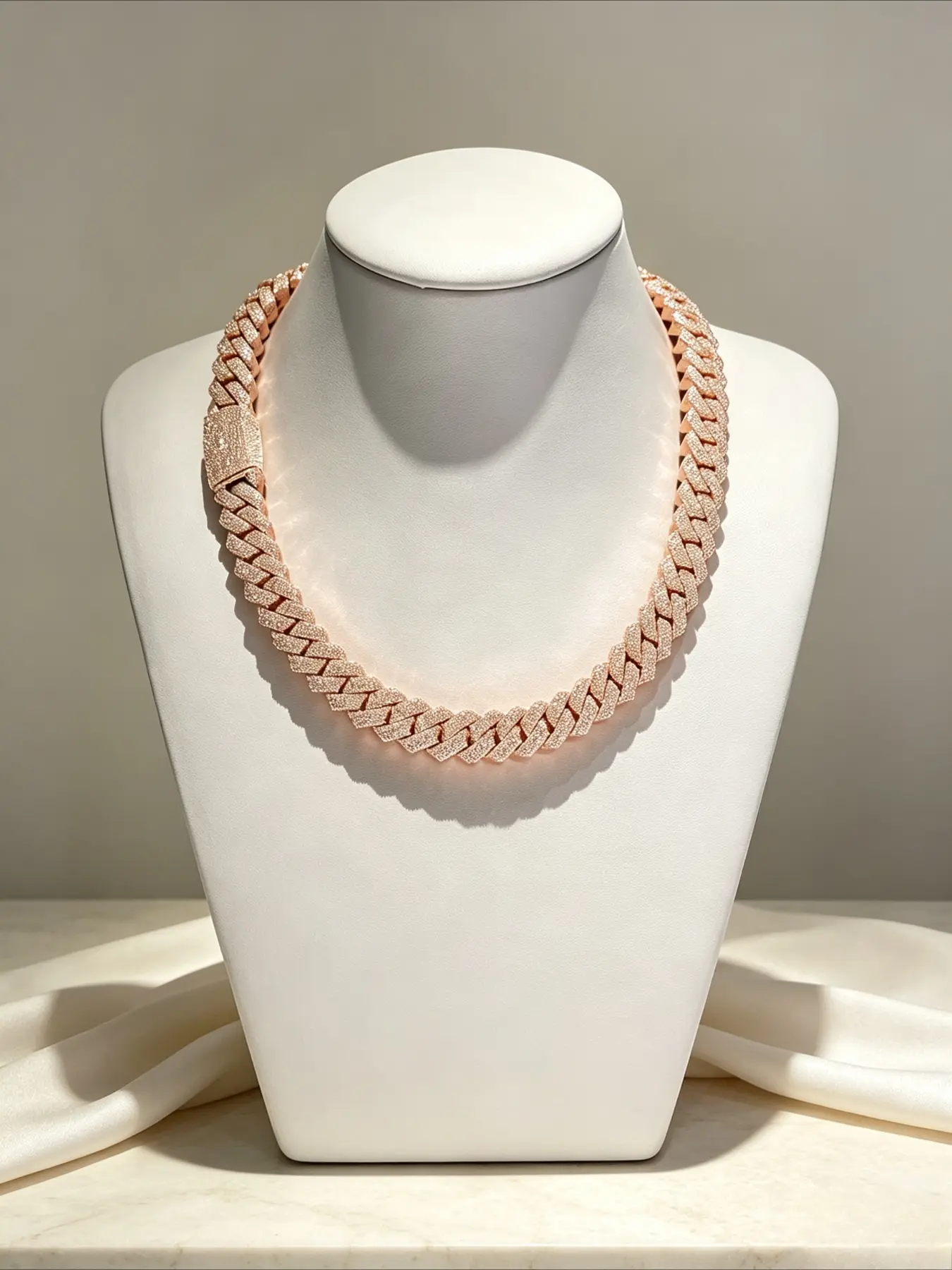 20mm4 rows of classic retro glory Cuban necklaces, Seiko inlaid with full details, Miami hip-hop mainstream style, men's finishing touches, exclusive goods for commemorative moments, Cuban Link Chain