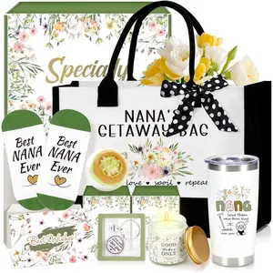 Basket  Set for Women 2025, Self Care  Basket with Tumbler Canvas Tote Bag