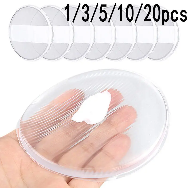 Silicone Makeup Puff Transparent Gel Foundation & Bb Cream Applicator, Non-Absorbent Beauty Mixer, Smooth Finish Tool, Silicone Sponge