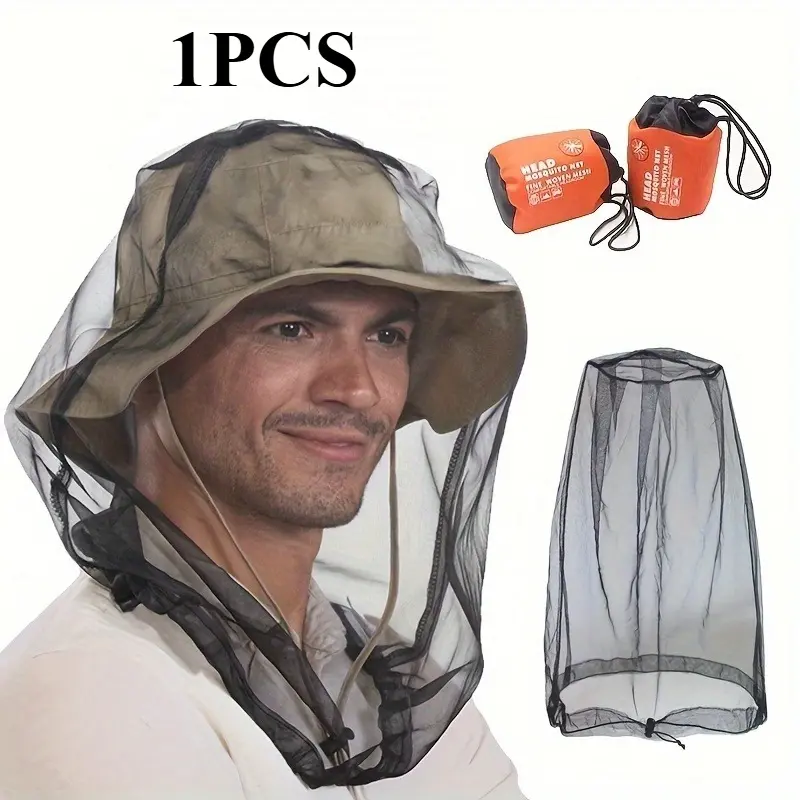 1pc High-Quality Mosquito Head Net Mesh Face Cover for Insects and Bugs