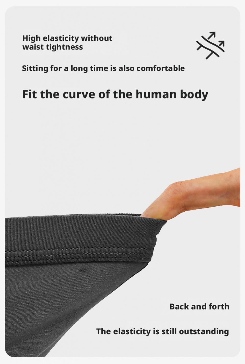 Men's Pure Cotton Boxer Briefs Graphene Infused Midweight Class Boxer Briefs Graphene Infused Breathable Moisture Wicking Comfortable Soft Midweight For Autumn Winter Daily Wear