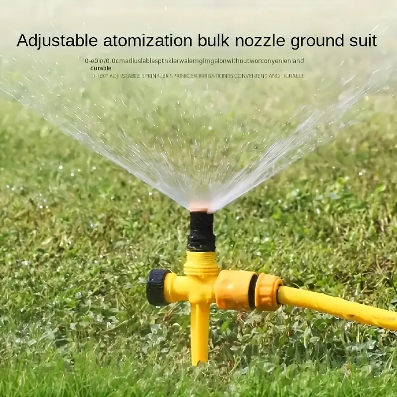 8-piece garden sprinkler set, 360-degree rotating nozzle suitable for home gardens, agricultural production and public green spaces - irrigation