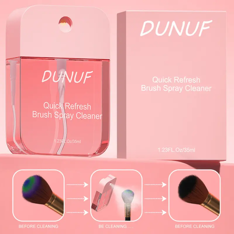 Not washing makeup brushes causes severe acne, this 30-second cleaning spray, Makeup tools, is a lifesaver, accumulating powder and moldy, waterless one-click removal of makeup residue, not washing sponges causes bacteria
