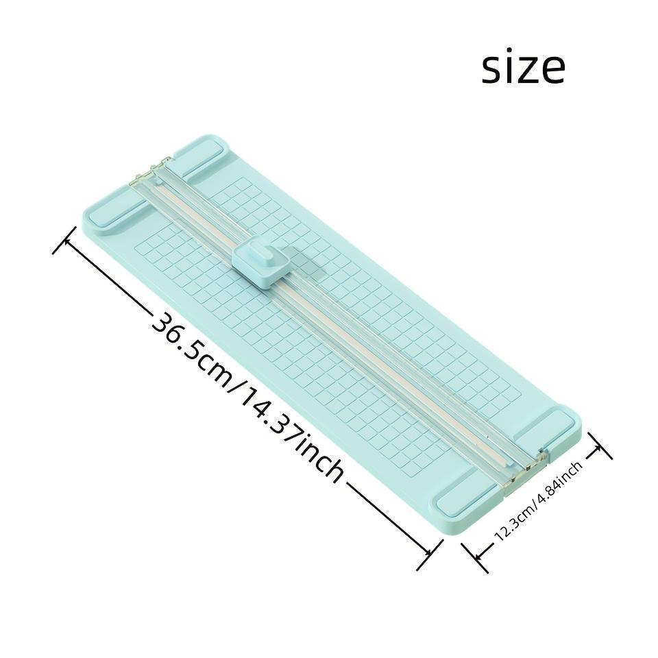 Multifunctional Stationery Paper Cutter, 1 Set Portable Replaceable Blade Paper Cutter, Office Cutting Supplies for Home School Office, Office Gadgets