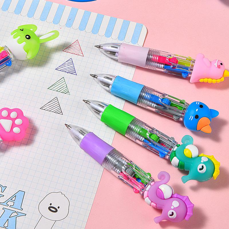 20PCS Adorable Mini Cartoon Ret retractable Pens - 4-in-1 Multi-Color Ballpoint for Kids, Students & Journaling 20PCS Adorable Mini Cartoon Ret retractable Pens - 4-in-1 Multi-Color Ballpoint for Kids, Students & Journaling