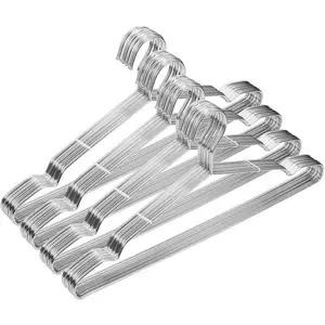 Metal Hangers Clothing Heavy Duty for Closet Stainless Steel Hanger 16.5in 40 Pack