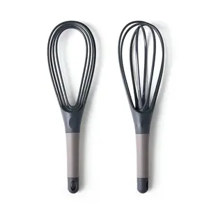 1 Piece 2-In-1 Twist Whisk, Collapsible Balloon Whisk Plastic Egg Beater for Cooking & Baking - Kitchen Tools
