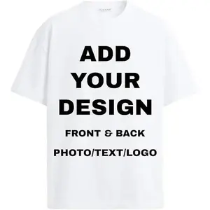 Personalized Custom T-Shirt (Unisex) - Customizable on both the front and back; add your own unique graphics, text, or logo. (After placing your order, please send your desired text, photos, or design files to Customer Service.)