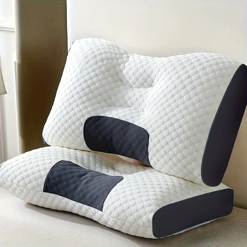 【BOGO!!】 Ergonomic Deep Sleep Neck Pillow for Sleeping - Adjustable Contour Support Pillow, High-Quality Polyester Filling, All-Season Use, Neck Pillow, Comfortable Sleep, Modern Pillow, Durable Pillow