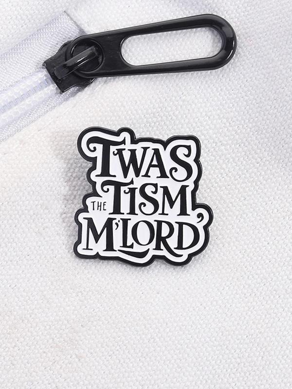 1 Piece Neurodiversity Humor Badge - TWAS THE TISM M'LORD Medieval Design, ASD ADHD Identity Badge for Self-Deprecating Culture