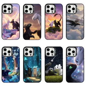 How to Train Your Dragon Phone Case | Toothless & Light Fury Night Light Fury Dragon Fantasy Movie Art Cover For iPhone 17 Air 16 15 14 13 12 11 Pro Max Plus  & Samsung S26 S25 S24 S23 S22 Plus Ultr, Protective Case For HTTYD Fans, Birthday/Christmas Gift