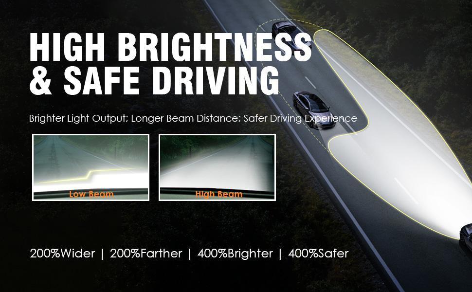 Headlight Assembly w/Bulbs Compatible with 2011-2014 Dodge Charger OE Halogen Headlamp Black Housing Amber Reflector Replacement Driver and Passenger Side