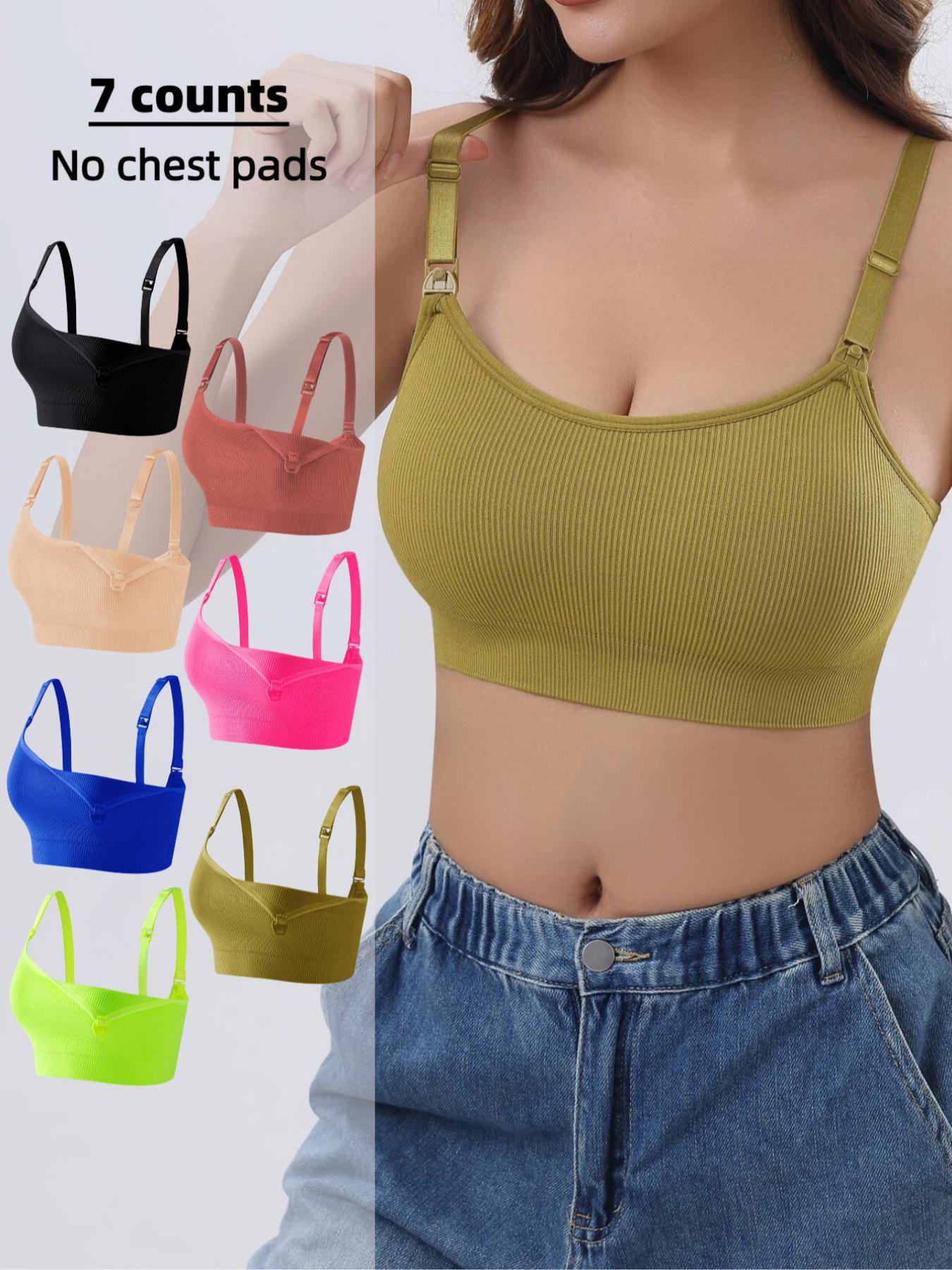 Maternity Solid Color Adjustable Strap Pregnancy Prenatal Nursing Bra, Comfortable Breathable Nursing Bra, Valentine's Day Gift, Maternity Underwear Pregnancy for Women, Nursing Bras, Nursing Accessories
