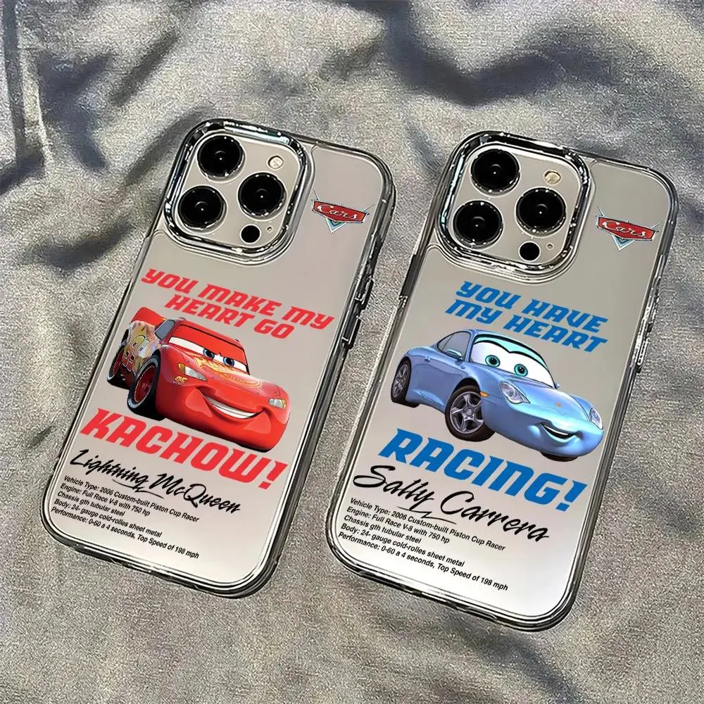 Cars L-Lightning M-McQueen Phone Case For iPhone 17e 17 16e 16 15 14 13 12 11 mini Pro Max X XR XSMAX Air Plus Transparent Cover