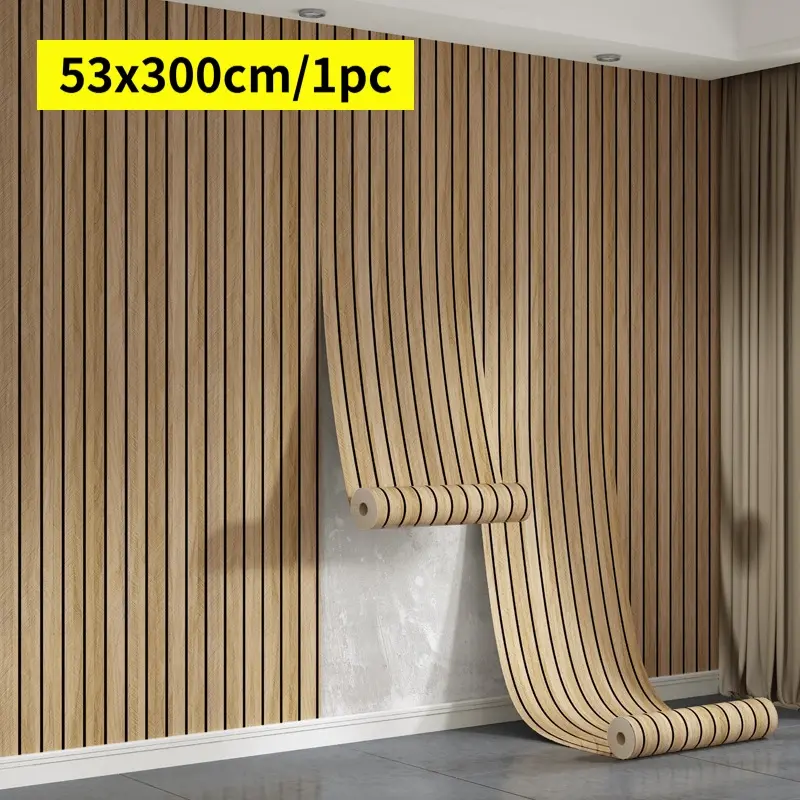 53x300cm One Roll Value Pack, Self-Adhesive 3D Grille Wallpaper, Waterproof Moisture-Proof Scuff Cover, Lowest Cost Wainscoting Accent Wall, Peel and Stick Wallpaper