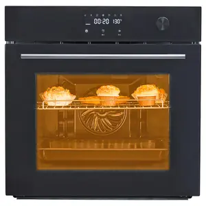 GARVEE24" Single Wall Oven, Built-in Electric Ovens with 11 Cooking Modes, 3000W, 240V, 2.5 CF Convection Built-in Oven, Stainless Steel, Touch Control, Timer, Safety Lock
