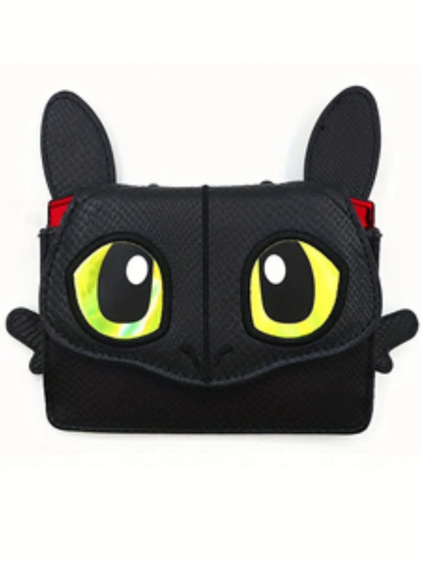 Dragon 3D Animal Shaped Wallet with Zipper and Key Hook | Black Faux Leather Coin Purse Durable Fashion Wallet