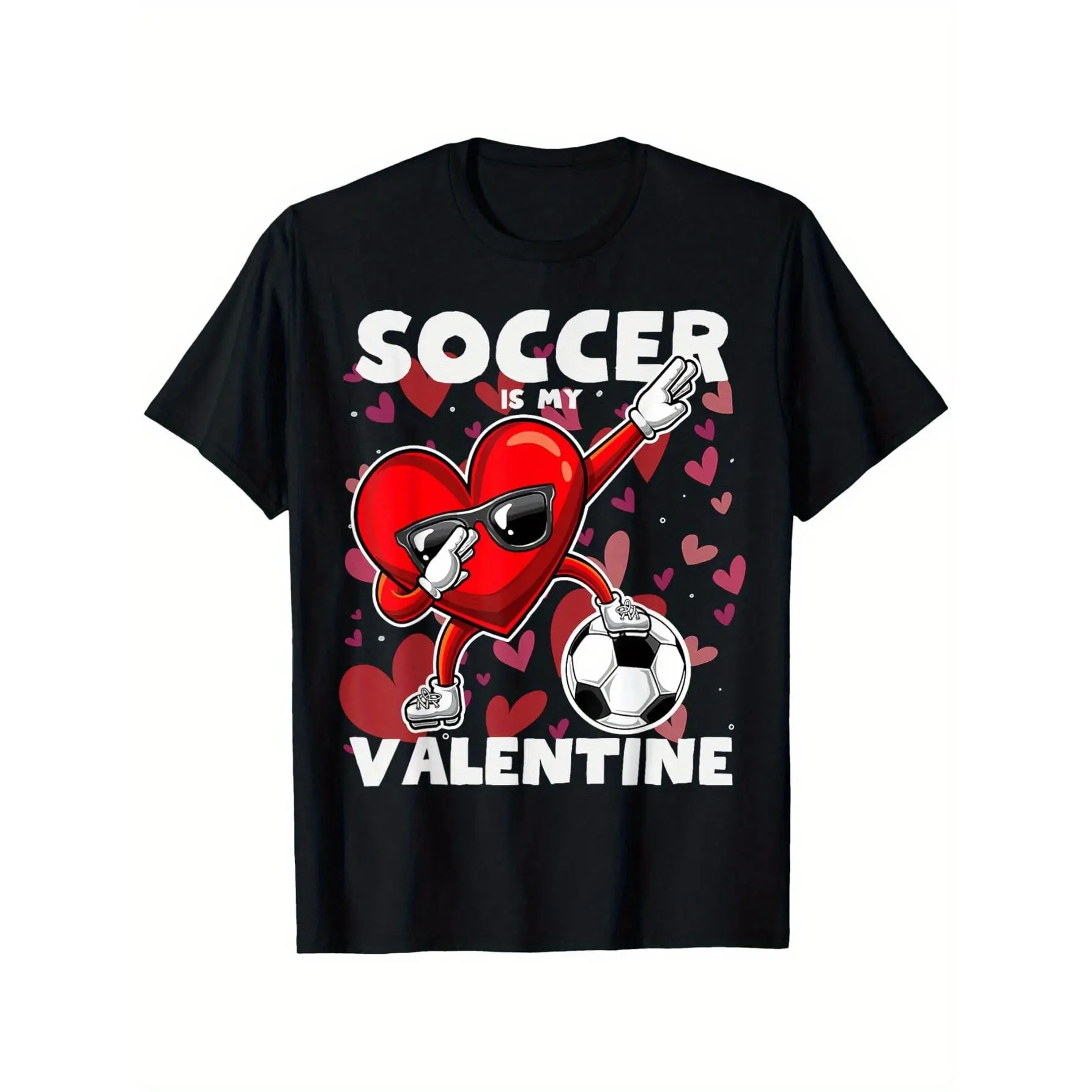 Valentine'S Day T-Shirt for Boys And Girls with a Humorous Vibe - Soft, Featuring a Cute Heart Design, Perfect As a Valentine'S Gift for Young People, Regular Fit, Round Neck, Casual Style(3Y-13Y)