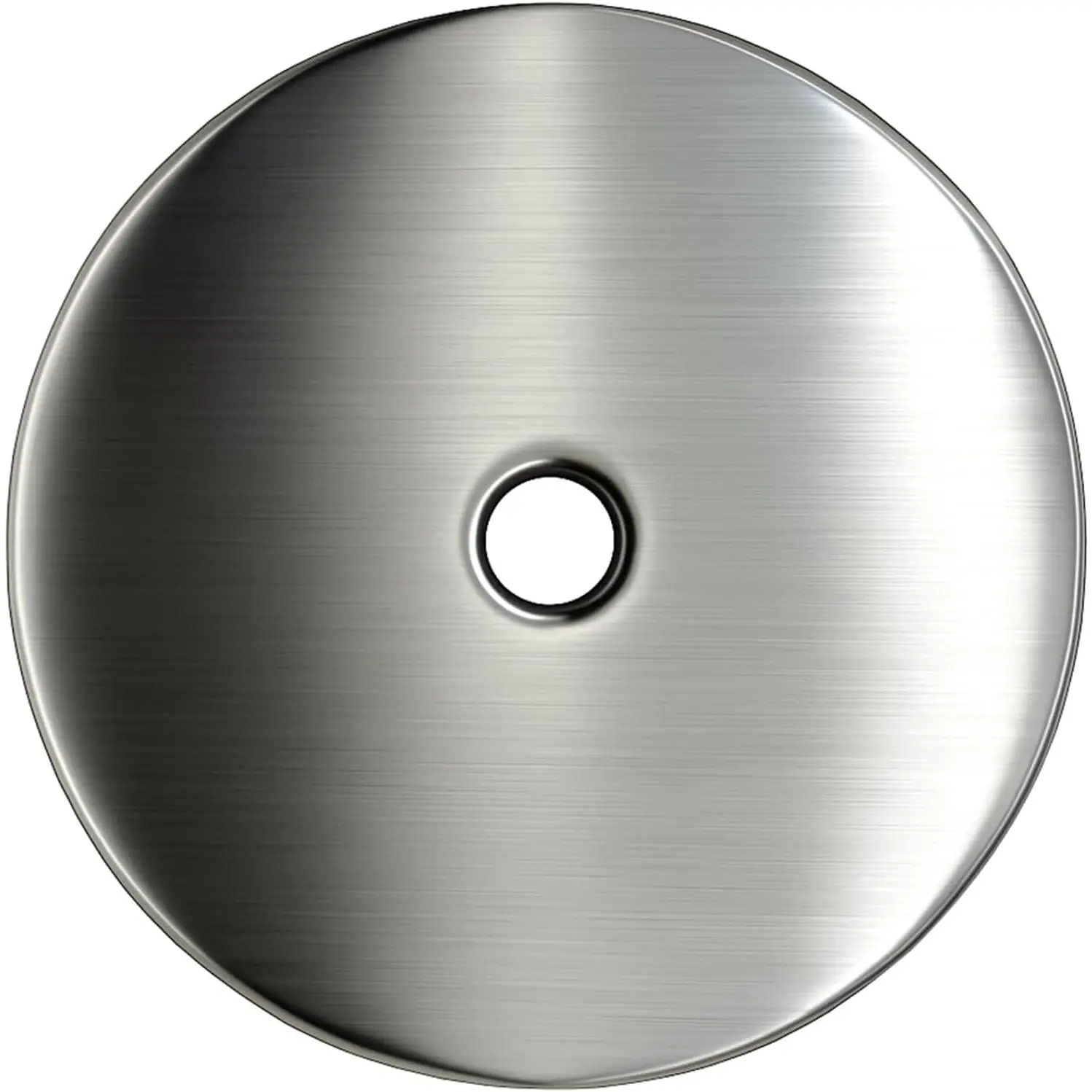 2-Pack Thick Brushed Satin Nickel Backplate for Cabinet Knobs Pulls Handles, 2-1/3" Round  Rosette Plate for Bifold Closet Doors, Large Escutcheon  Plates Sheets