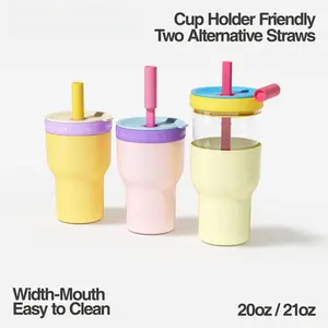21oz 2-in-1 Dual-layer Tumbler with Glass Cup & Insulated Outer Mug |   Desktop Use |   Long-Lasting Insulation |   Easy to Clean |   Coffee & Tea Ready Detachable Drinkware