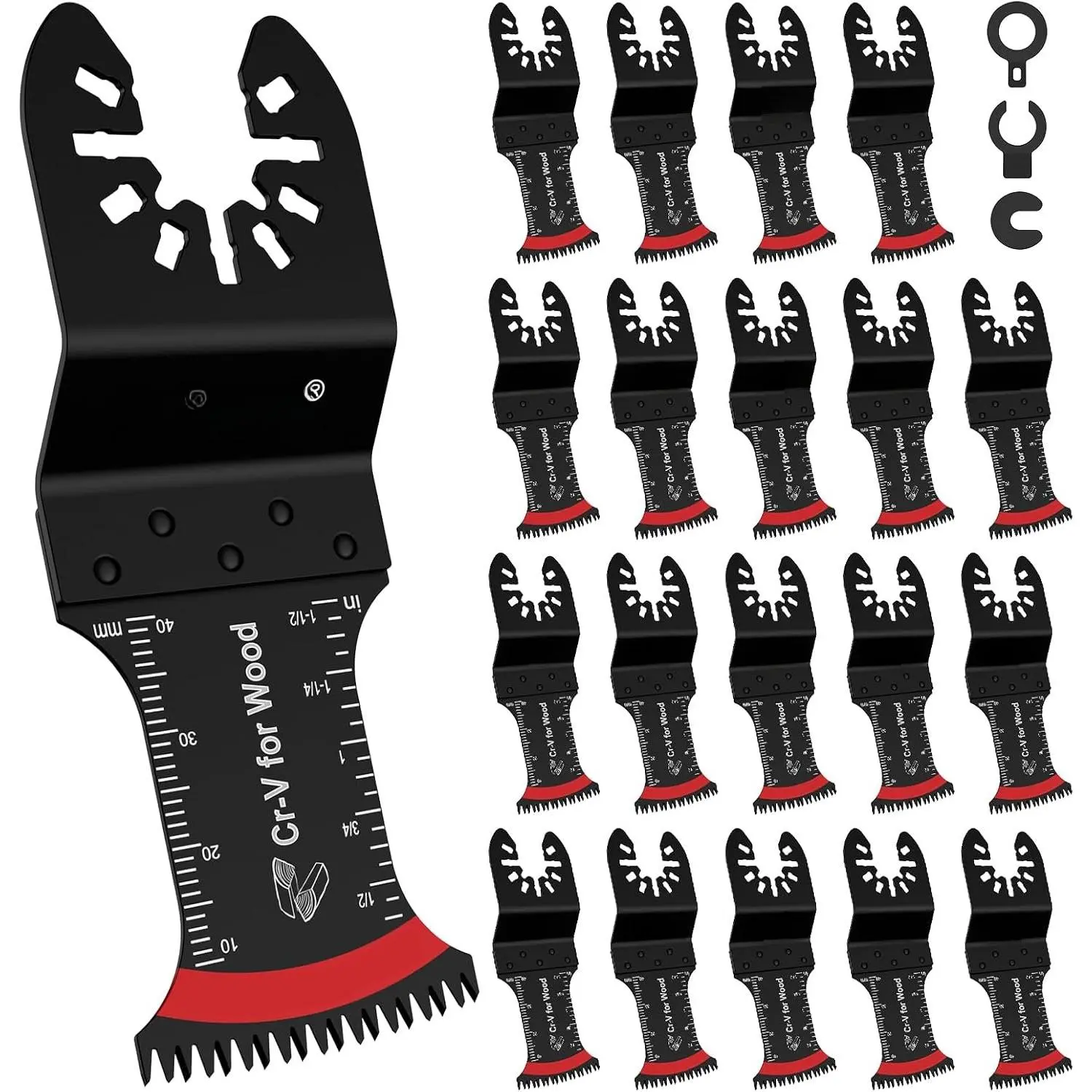 Multi Tool  for , 20 count Arc-Shaped  Oscillating Tool  Clean Cut for , Plastic, Oscillating   Sharpener Multitool  Kits for