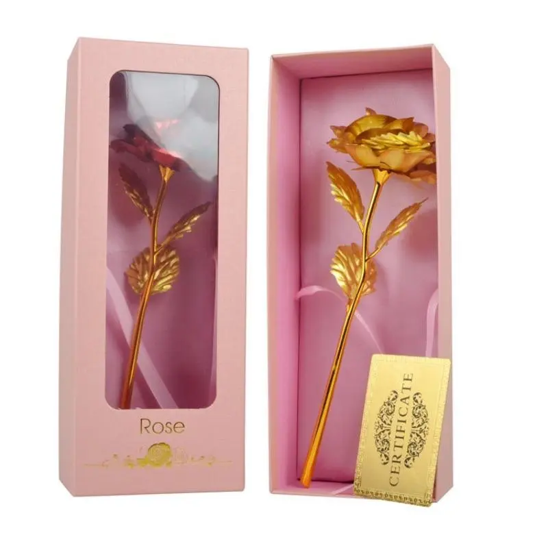 Gold Foil Rose Proposal Gift, Creative Birthday Present, Elegant Flower, Perfect for Special Occasions, Unique Keepsake