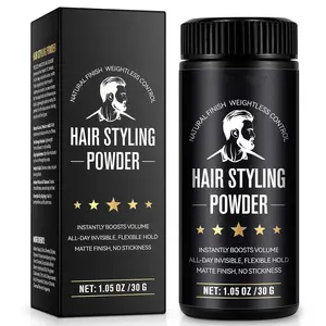 Men's Hair Volumizing Styling Texture Powder, Matte Finish 24 Hour Hold, Non-Sticky Light Scent Formula, Suitable for All Hair Types, 30g 1 Pack