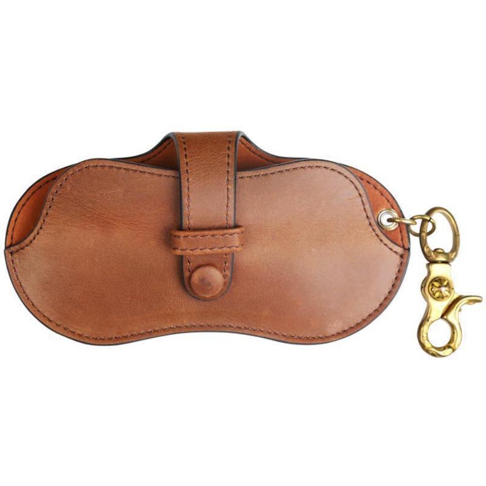 Vintage Leather Sunglasses Case – Portable Soft Glasses Pouch for Men & Women, Protective Eyewear Storage