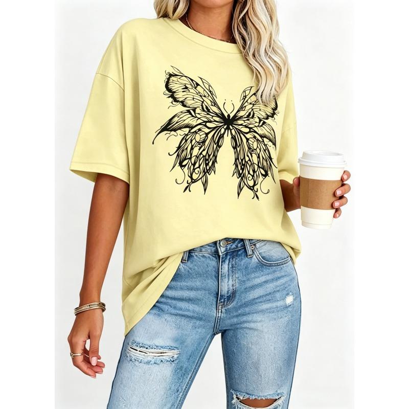 Womens Oversized Tshirt,Graphic Tees,Crew Neck Summer Short Sleeve,Loose Fit Tops,Womenswear, Streetwear, Tshirt, Casual, Minimalist