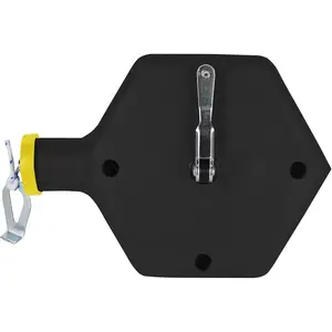 Contractor Chalk Reel, Durable and Reliable Chalk Line  Precision Marking, Ideal  Construction & Carpentry Projects (0.06 in. x 100 ft, Black)