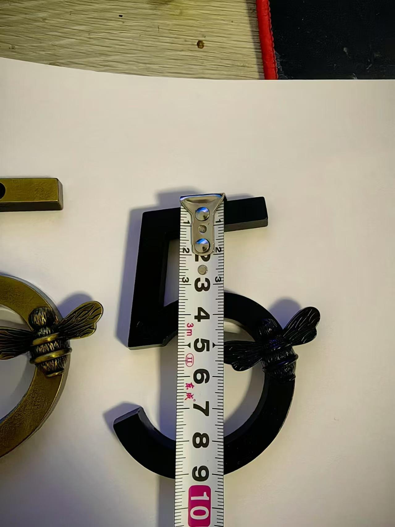 New Bee House Number Sign Brass Bee Door Number Metal Craft