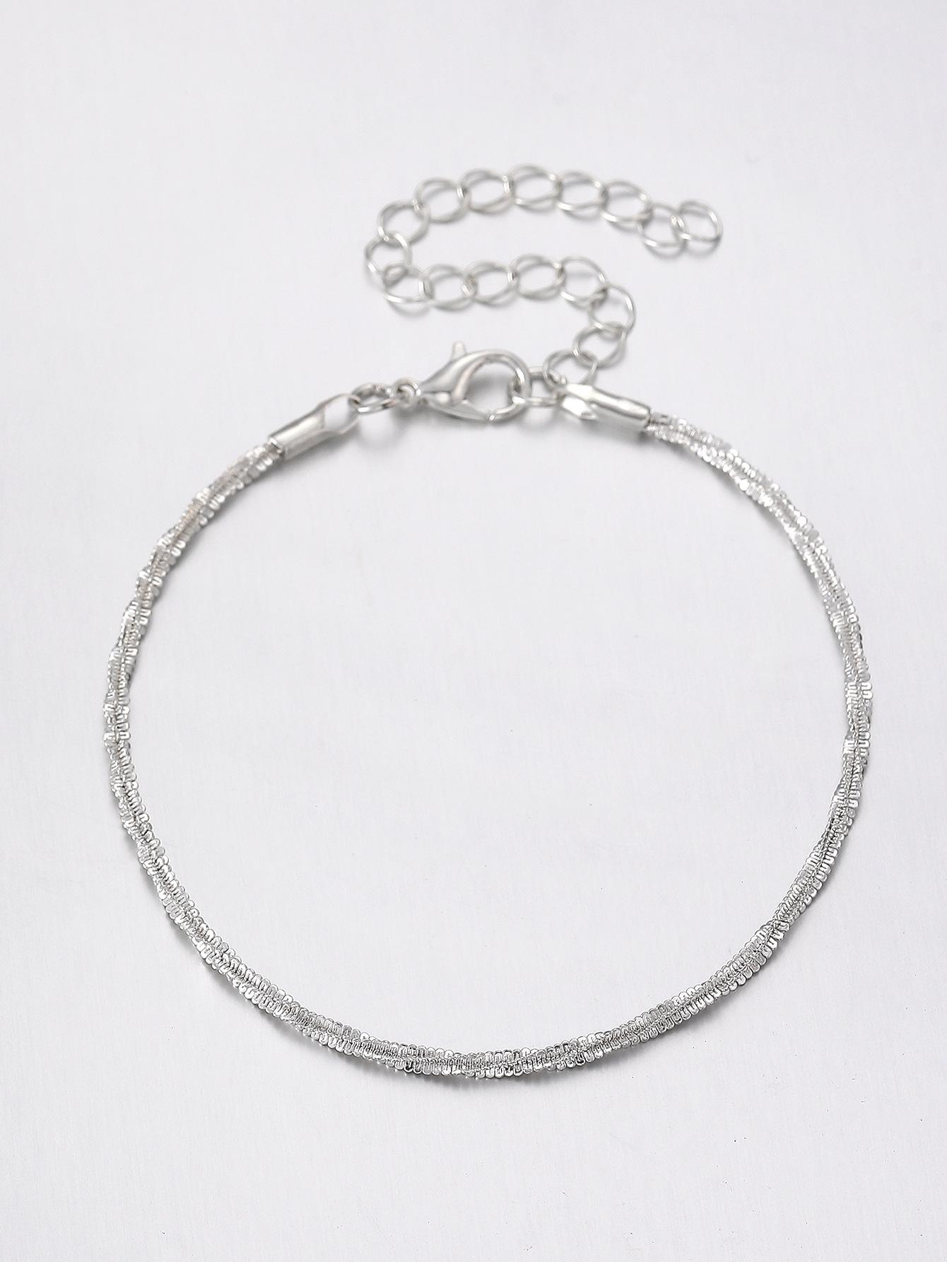 Fashionable and trendy beach hot-selling sparkling anklet for women, high-end minimalist style, glittering starry anklet, foot jewelry gift