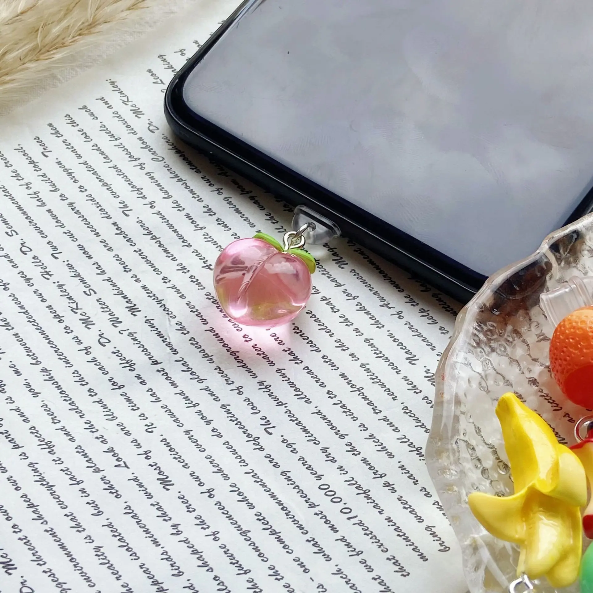 Cute Owl & Pink Bow Silicone Dust Plug Charms - Universal Anti-Dust Protectors for iPhone, Android Smartphone, Cellphone with Type-C Charging Ports for Daily Use, Cell Phone Accessories, Phone Ornament, Cutie Phone Charm, Dust Protection