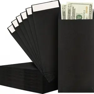 10 Kraft Self-Adhesive Envelopes, Wet Glue Removable, Paper Envelopes for Office, Business, Friends, Coins, Checks, Small Items