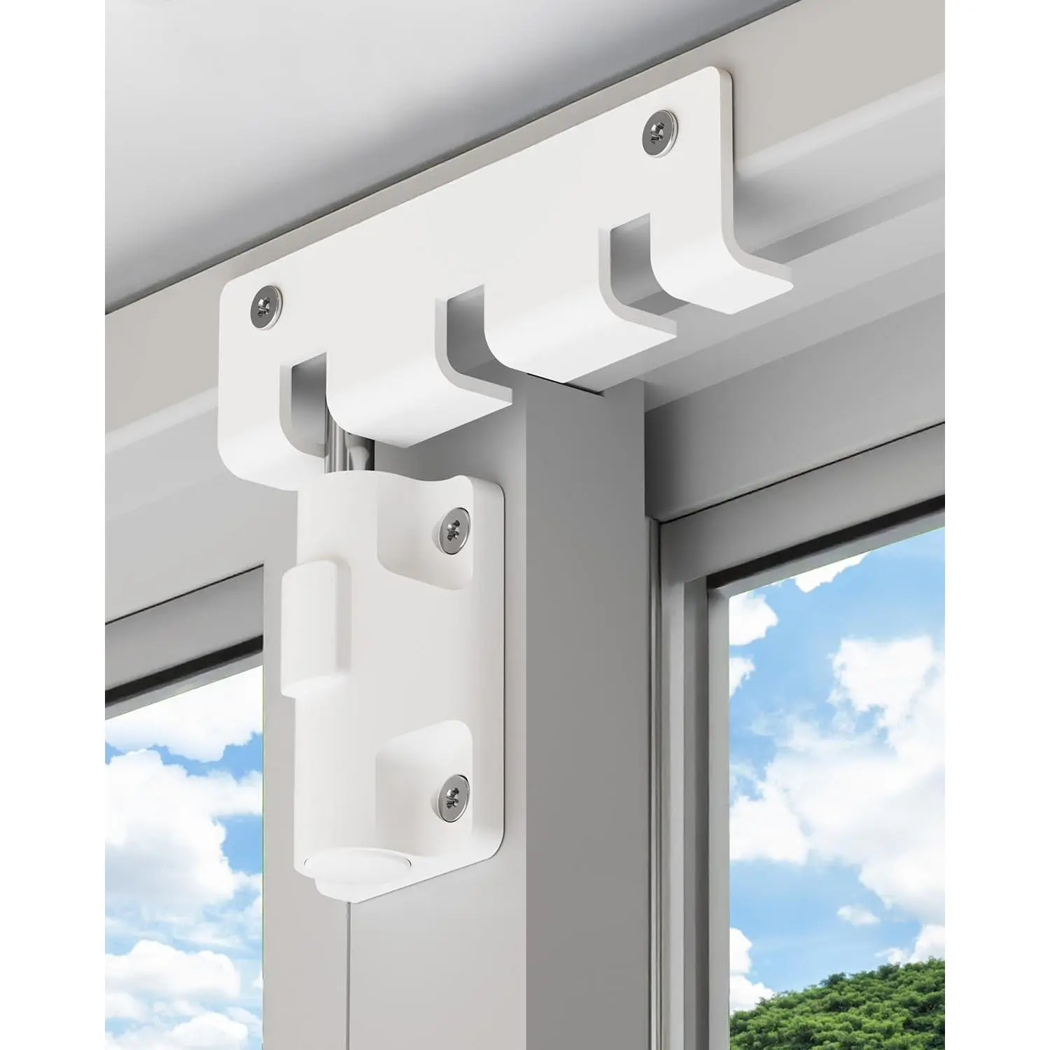 Sliding Door Lock Window Locks for Patio Sliding Glass Door Foot Locks for Front Door  Bar Stoppers Top Horizontal Childproof Keyless Safety Lock from Inside  Apartment Hotel Essentials