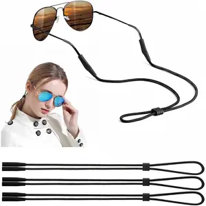 Glasses Strap - 3 Pcs Adjustable Eyewear String Lanyard Retainer - Eyeglasses Holder Strap Men, Women and Kids