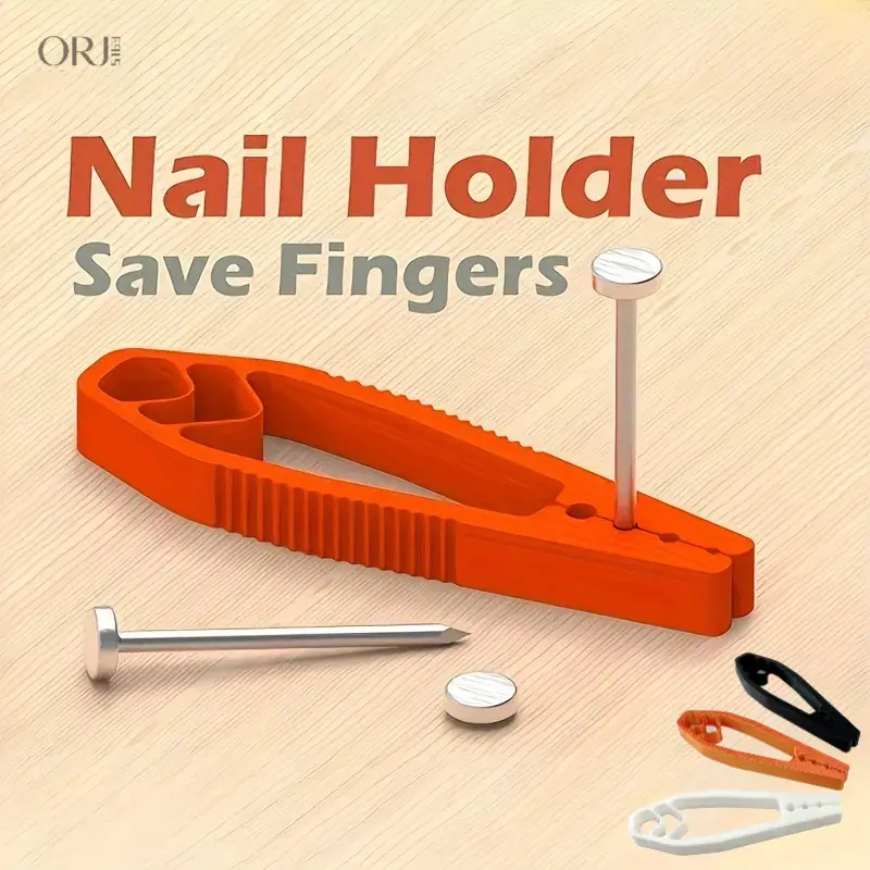 3-Piece Nail Holder Set, Durable & Compact Woodworking Safety Tool for Daily DIY Projects, Helps Avoid Hand Hammer Injury,couple,keychain,,picture,reel,necklace,,tassel,decor,gym,bag,,Christmas,Themed,Labubu,Doll,Outfit,plush,bu,Handmade,Leather,carabiner