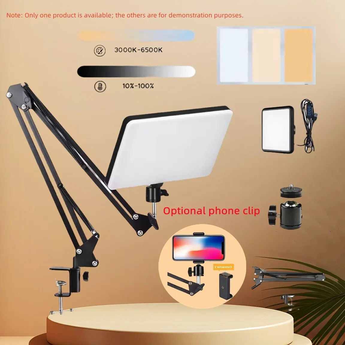 2026 Conference Lighting Photo Studio Lamp LED Video Light Camera Light Photo Fill Light Photoshoot Light LED Photography Selfie Lights With Scissor Arm Stand For Tiktok Live Streaming