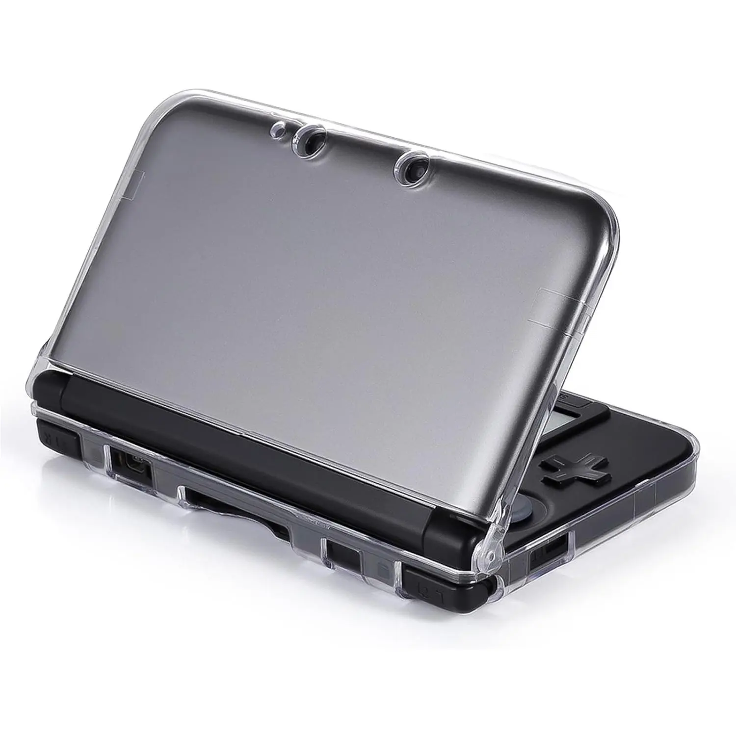 3DS XL Case - Ultra Clear  Transparent Hard Shell Protective Case Cover  for  3DS XL LL - [  Hinge Design]