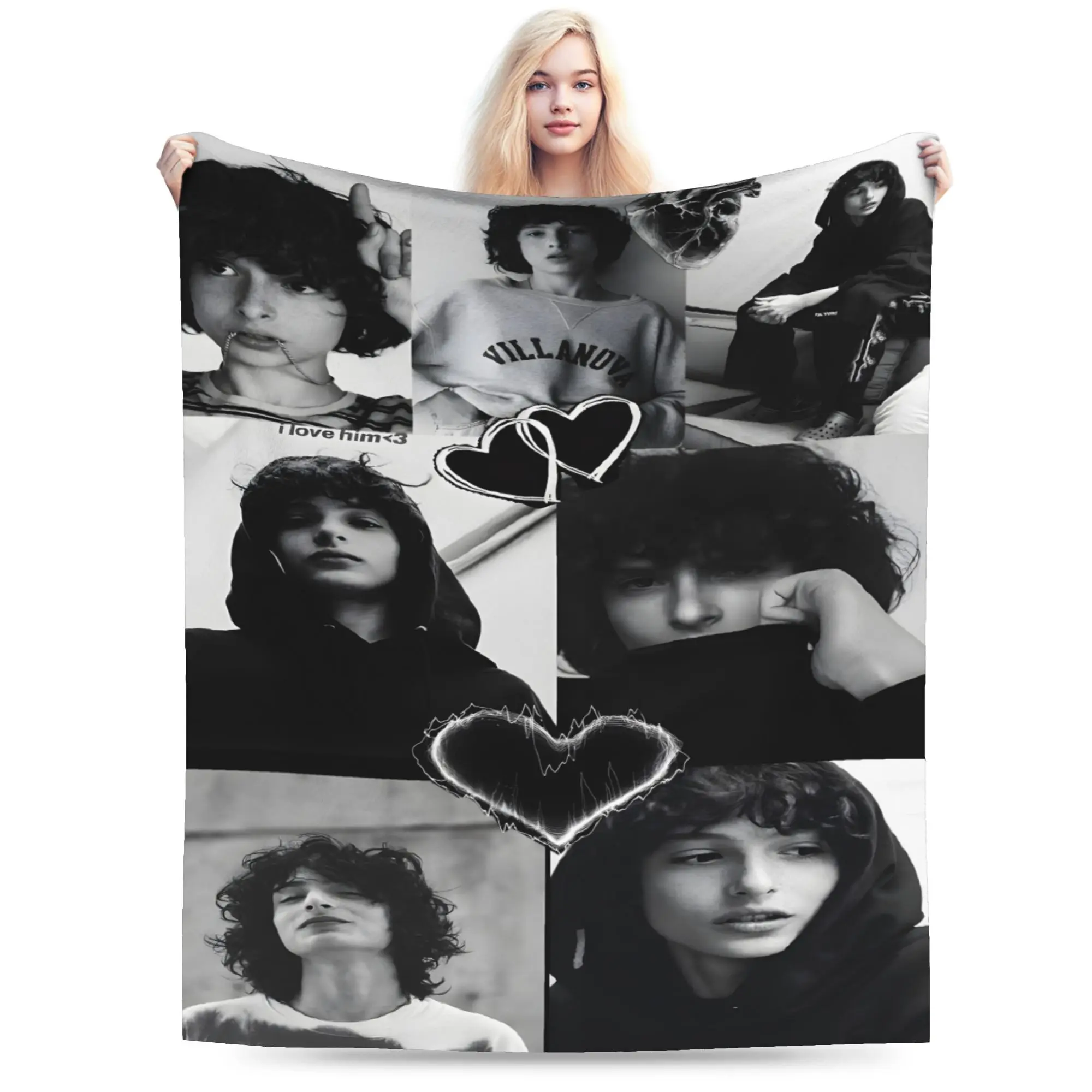 A Finn-inspired flannel blanket, machine washable, soft and skin-friendly, a comfortable home decoration suitable for all seasons