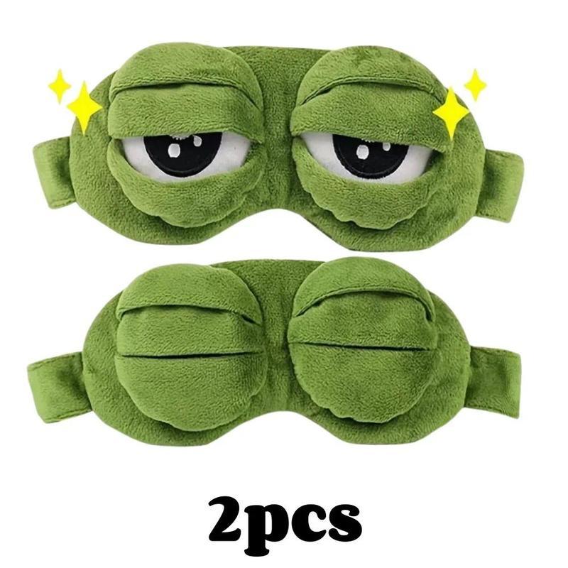 3D Frog Sleep Mask, Soft Cartoon Eyeshade for Men and Women, Portable Blindfold for Travel, Napping, and Winter Home Relaxation SpringStatements