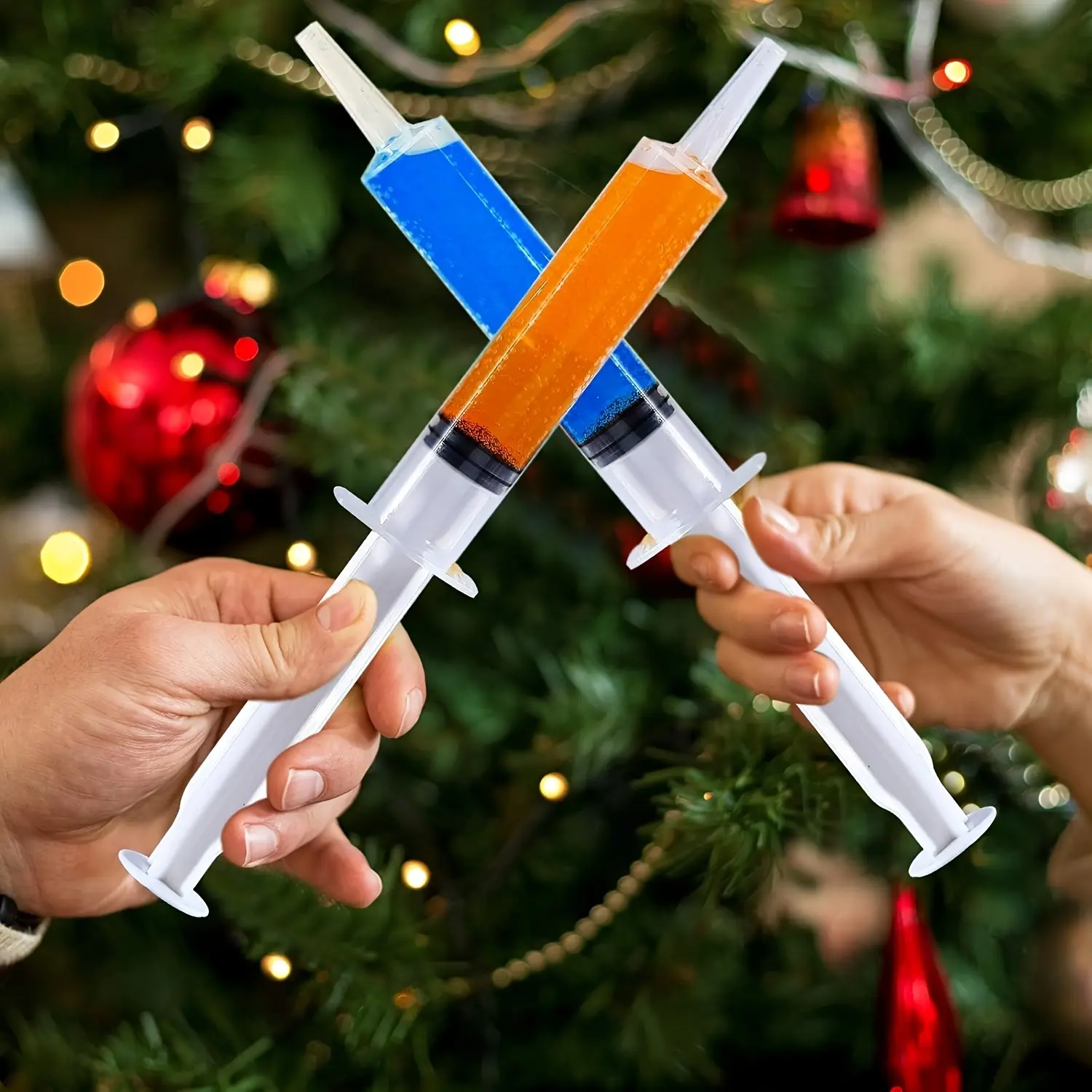 0.68oz jelly syringes, reusable party syringes, perfect for jelly, durable syringes, great for Halloween, Thanksgiving, Christmas, and single parties - available in packs of 10 or 20